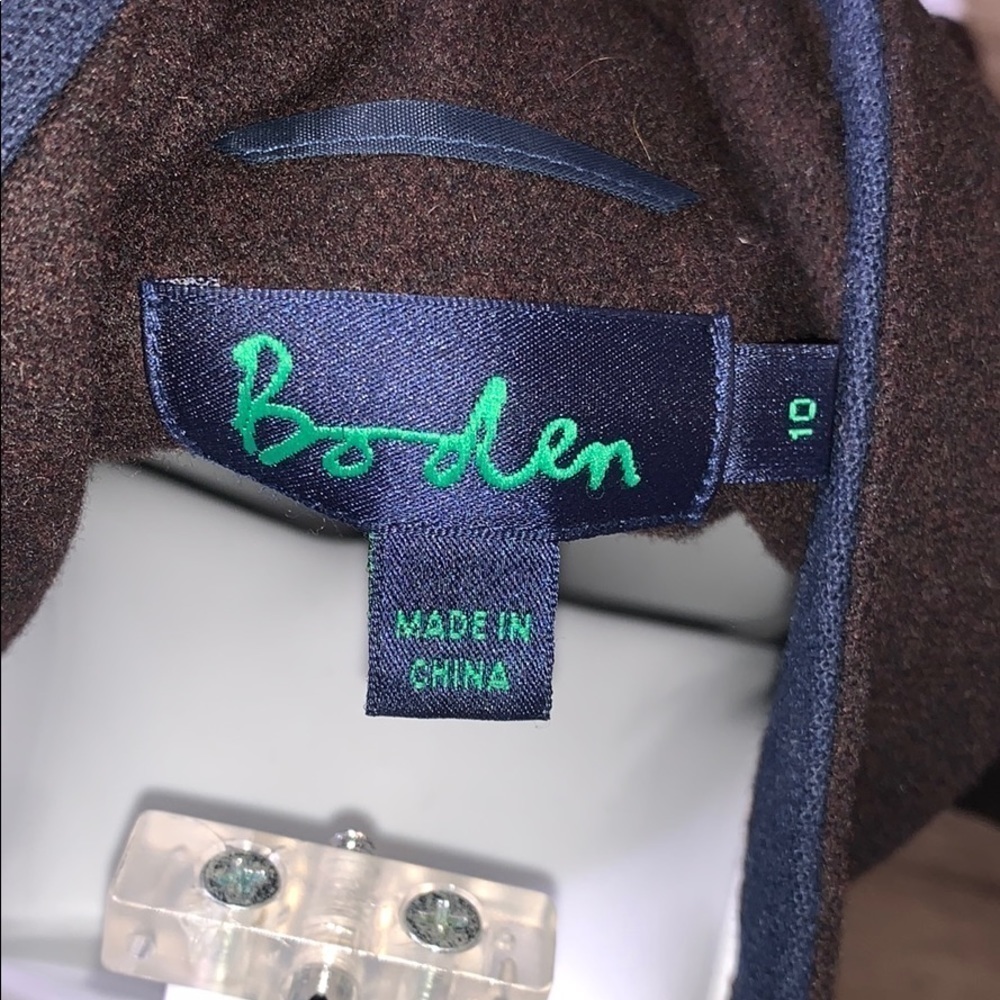 Boden wool blend swing jacket size - 10 - Picture 4 of 5
